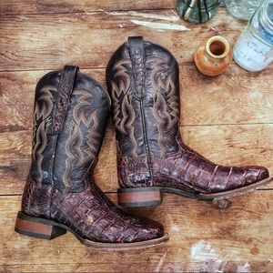 Dan Post Western Boots Kingsly Caiman Everglades
